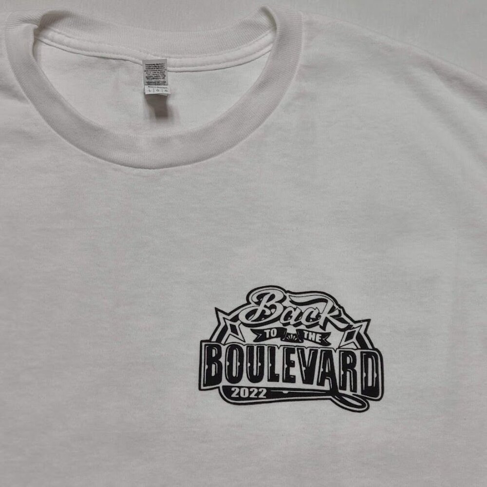 American Apparel Size L T-Shirt Back To The Boulevard Sacramento CA Car Show - Picture 6 of 9